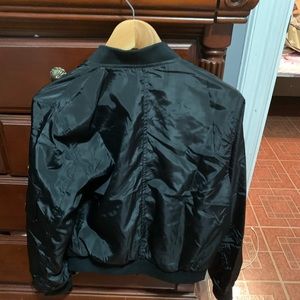 Black bomber jacket